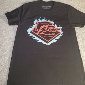 Pink Dolphin Slow Burn T Shirt Black Graphic Tee S, M,